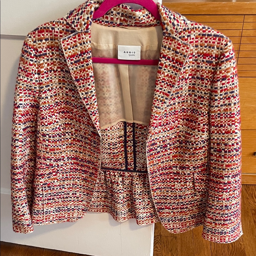 Akris Colorful Tweed Women's Blazer